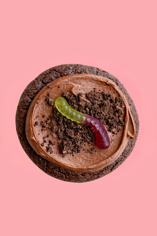 Dirt & Worm Cookie